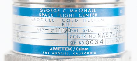 Lot #3113 Apollo Saturn V: Third Stage Cold Helium Fill Module - Image 4