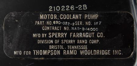 Lot #3110 Apollo Saturn V: Instrument Unit (IU) Coolant Pump - Image 6