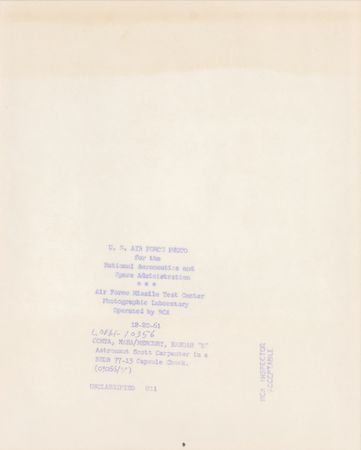 Lot #3017 Scott Carpenter Signed Photograph - Image 2