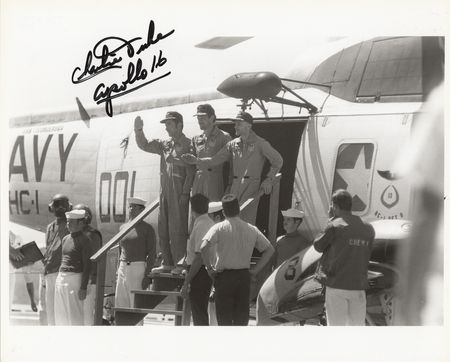 Lot #3424 Charlie Duke Signed Photograph - Image 1
