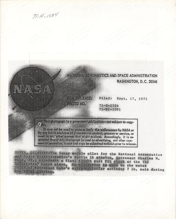 Lot #3425 Charlie Duke Signed Photograph - Image 2