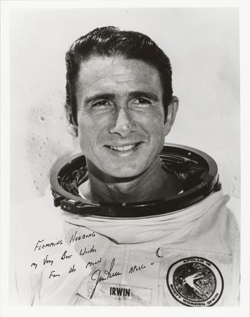 Lot #3398 Jim Irwin Signed Photograph - Image 1