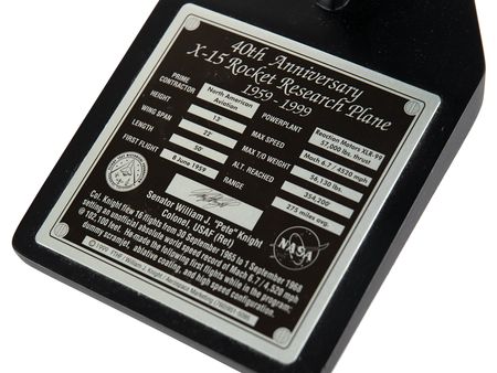 Lot #3635 Pete Knight Signed X-15 Model - Image 4