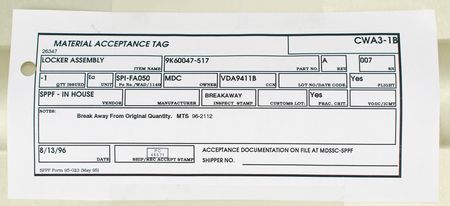 Lot #3531 Spacehab Middeck Experiment Locker Assembly - Image 3