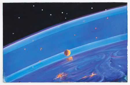 Lot #3587 Alexei Leonov Original Painting - Image 1