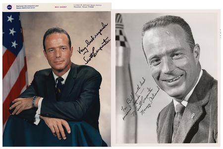 Lot #3018 Scott Carpenter (2) Signed Photographs - Image 1