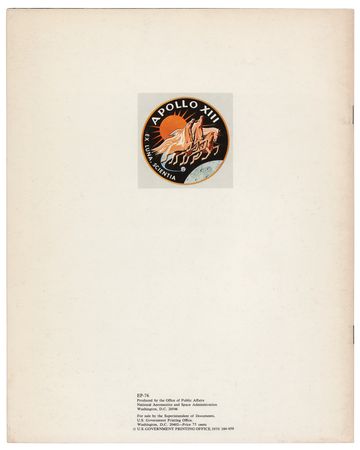 Lot #3338 Fred Haise Signed Apollo 13 Booklet - Image 2