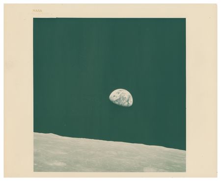 Lot #3152 Apollo 8 Original 'Type 1' Earthrise Photograph - Image 1
