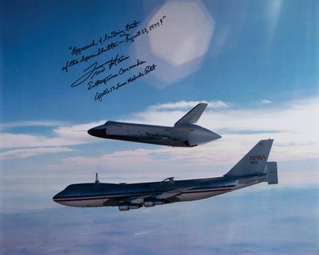 Lot #3538 Fred Haise Signed Photograph - Image 1