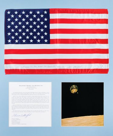Lot #3179 Tom Stafford's Apollo 10 Flown Oversized