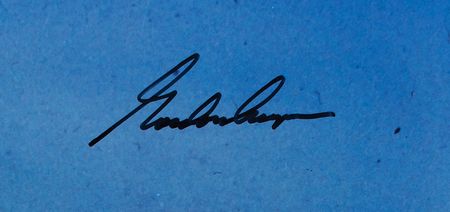 Lot #3007 Mercury Astronauts: Cooper, Carpenter, and Schirra Signed Oversized Photograph - Image 3