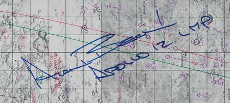 Lot #3270 Alan Bean Signed Apollo 12 Chart - Image 2
