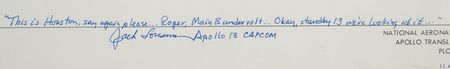 Lot #3303 Apollo 13 Signed Trajectory Plotting Chart - Image 4
