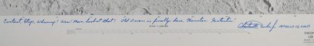 Lot #3414 Charlie Duke Signed Lunar Shaded Relief Chart - Image 2
