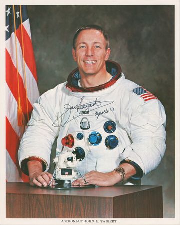 Lot #3315 Jack Swigert Signed Photograph
