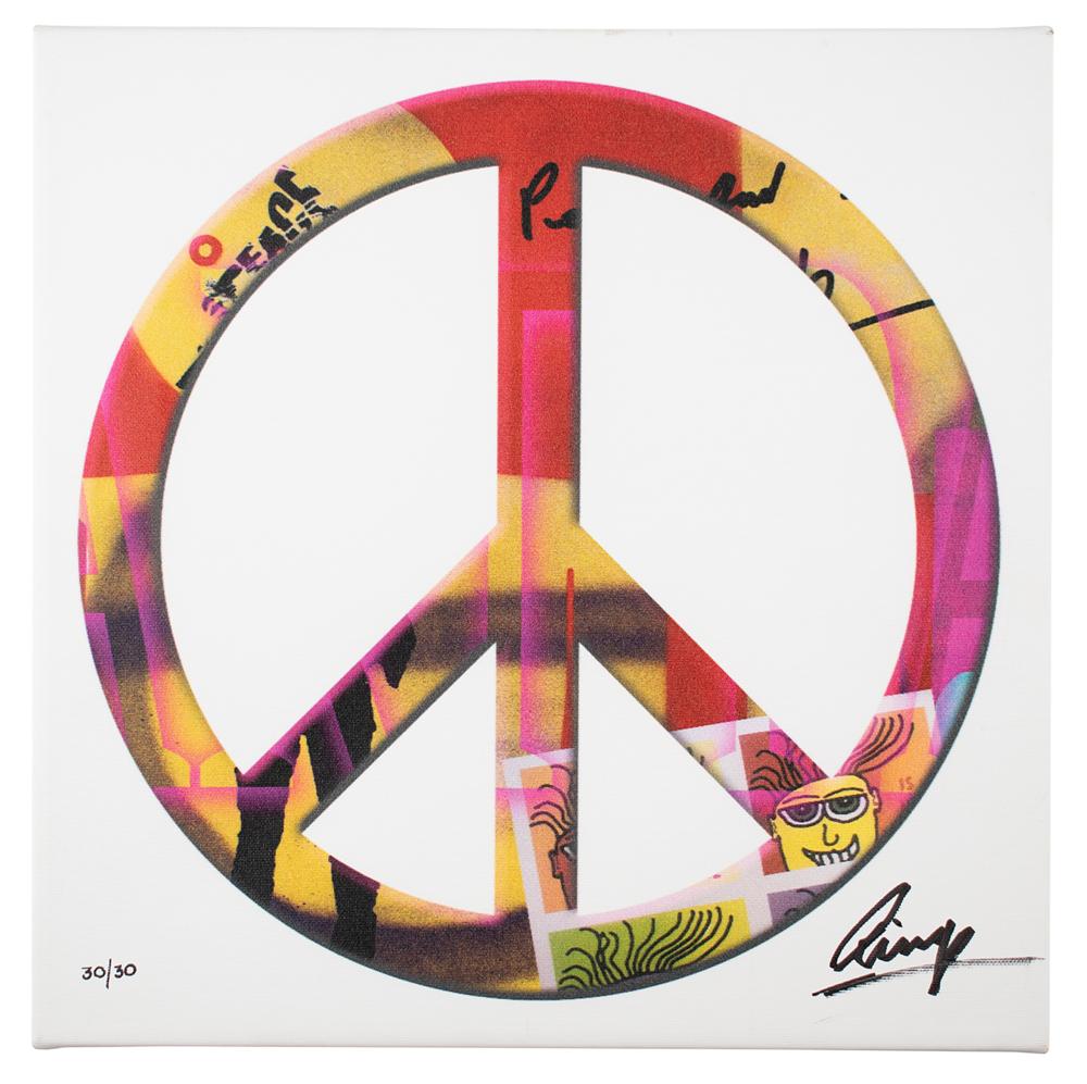 Beatles: Ringo Starr Signed 'Peace Sign' Print | RR Auction