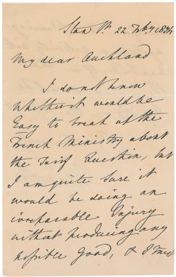 Lot #339 Lord Henry Palmerston Letters - Image 1
