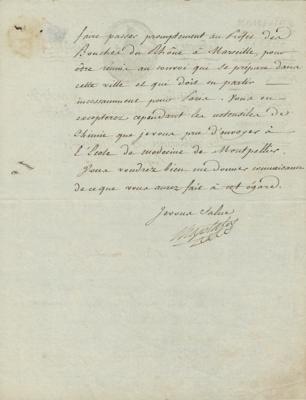 Lot #259 Jean-Antoine Chaptal: Sending astronomical books and instruments to Egypt - Image 2