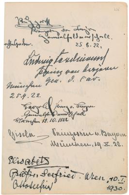 Lot #242 Bavarian Royalty and Opera Stars Signature - Image 2