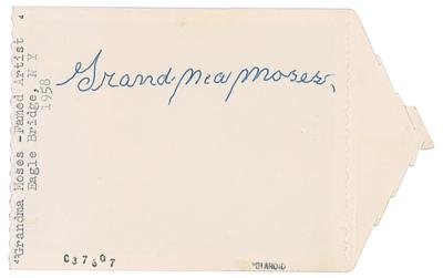 Lot #611 Grandma Moses Signed Photograph - Image 2