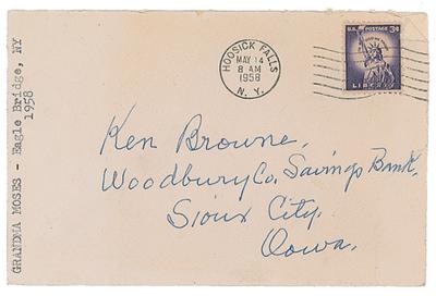 Lot #611 Grandma Moses Signed Photograph - Image 4