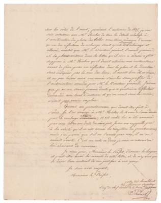 Lot #196 Augustin-Jean Fresnel Autograph Letter Signed - Image 2