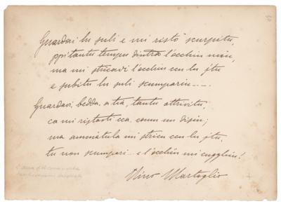 Lot #666 Luigi Pirandello Autograph Quote Signed - Image 2