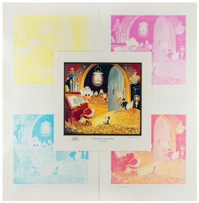 Lot #1059 Carl Barks: Visitor in the Underground Signed Proof Set - Image 1