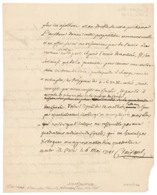 Lot #263 Alexis Clairaut Autograph Document Signed - Image 2