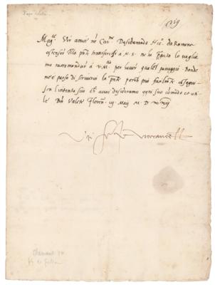 Lot #201 Pope Clement VII Letter Signed - Image 1
