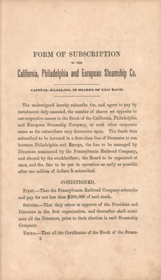 Lot #343 Philadelphia: Ocean Steamship Line Charter Booklet - Image 3