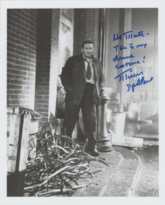 Lot #673 Mickey Spillane (2) Signed Photographs - Image 1