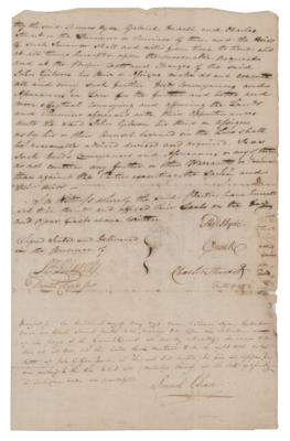 Lot #170 Samuel Chase Document Signed - Image 1