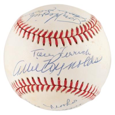 Lot #926 NY Yankees: Old-Timers Signed Baseball - Image 1