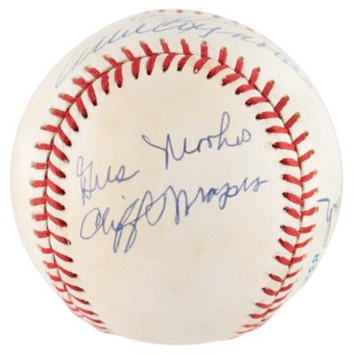 Lot #926 NY Yankees: Old-Timers Signed Baseball - Image 3