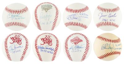 Lot #931 NY Yankees: World Series Champions (8) Signed Baseballs - Image 1
