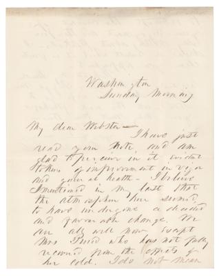 Lot #140 Franklin Pierce Autograph Letter Signed - Image 1