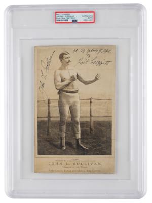Lot #855 John L. Sullivan Signed Photograph - Image 1
