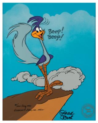 Lot #1162 Chuck Jones Signed Limited Edition Cel: 'Road Runner' - Image 2