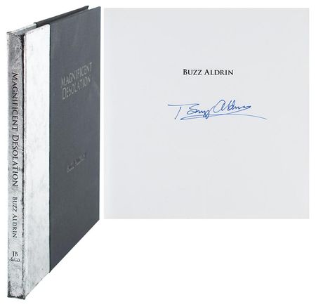 Lot #502 Buzz Aldrin Signed Book - Image 1