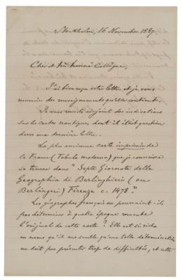 Lot #336 Adolf Erik Nordenskiold Autograph Letter Signed - Image 1