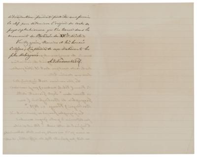Lot #336 Adolf Erik Nordenskiold Autograph Letter Signed - Image 2