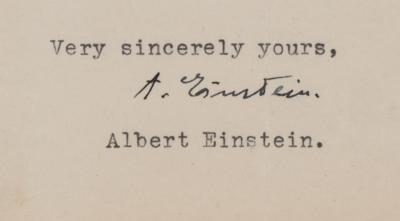 Lot #194 Albert Einstein: 