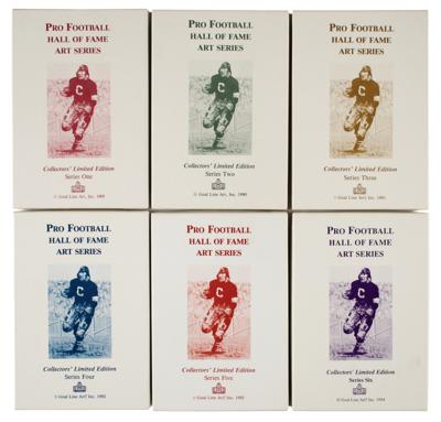 Lot #849 Football Hall of Fame Lot of (115) Signed Goal Line Art Cards Goal Line Art Cards - Image 2