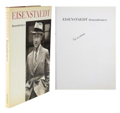 Lot #600 Alfred Eisenstaedt Signed Book - Image 1