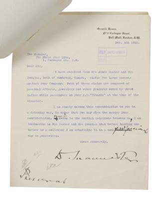 Lot #211 Titanic: Helene Baxter Letters (3) - Image 2
