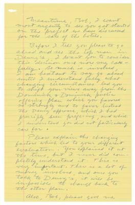Lot #188 Howard Hughes Autograph Letter Signed - Image 2