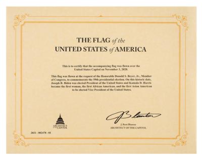 Lot #72 Joe Biden 2020 Election Day Flag - Image 2