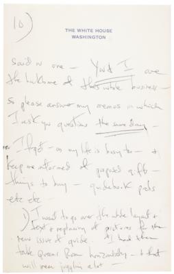 Lot #63 Jacqueline Kennedy White House Restoration Archive - Image 30