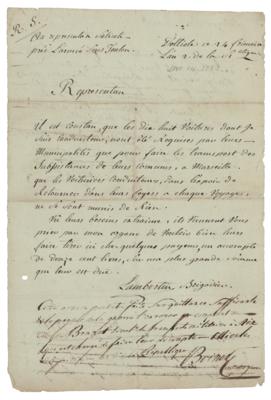 Lot #204 Augustin Robespierre Document Signed - Image 1